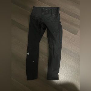 black Fleo leggings size Medium